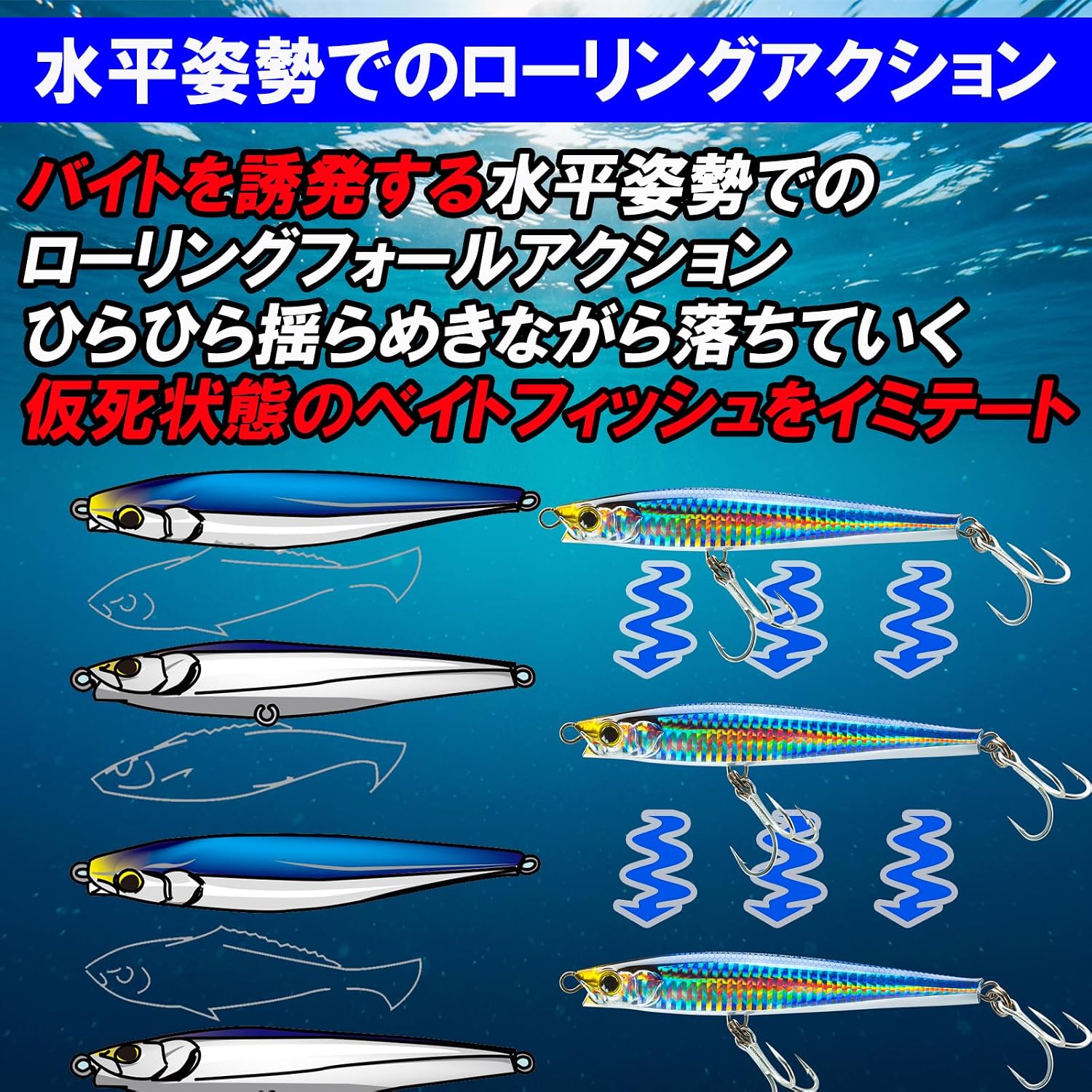 Detalle 1 de DUEL ハードコア モンスターショット(S) シンキングペンシル 95mm HGPH