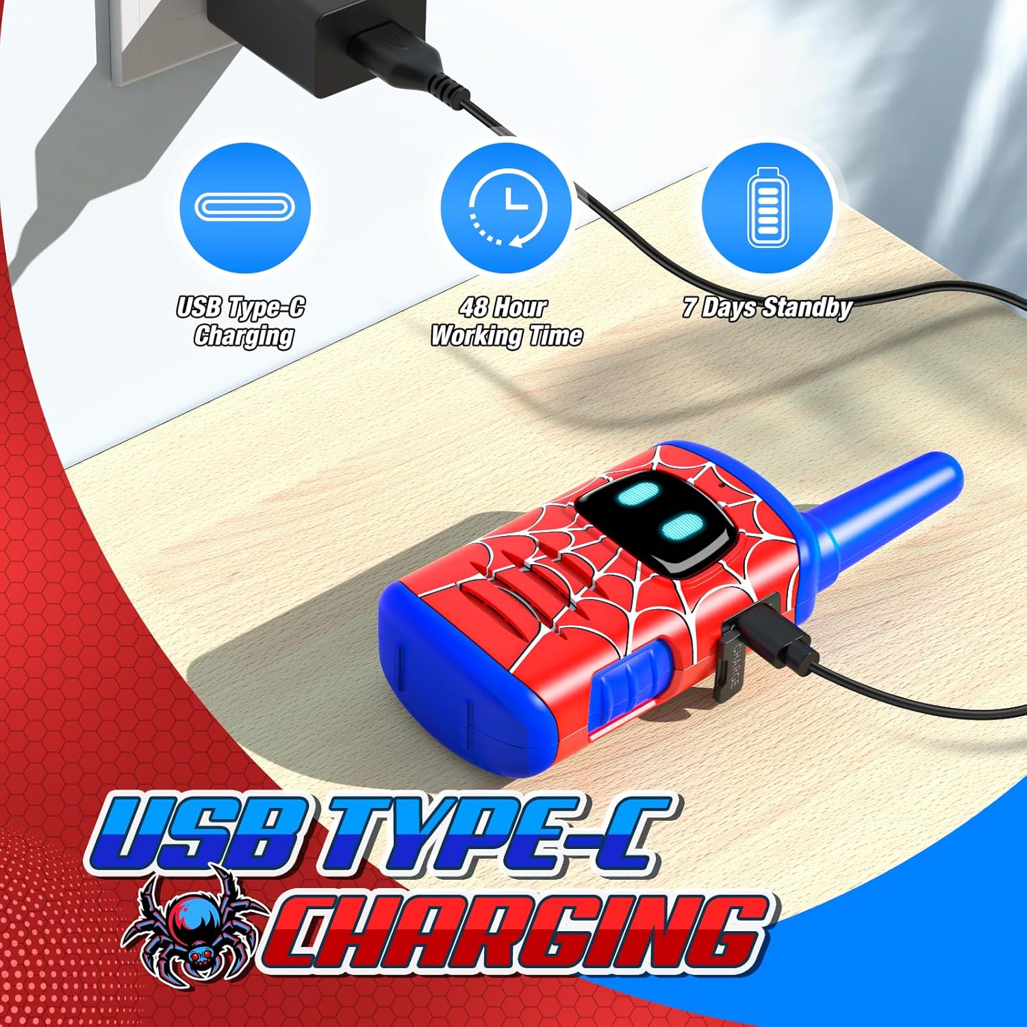 Thumbnail 5 de Toyokid Spider Walkie Talkie 2-pack for Kids