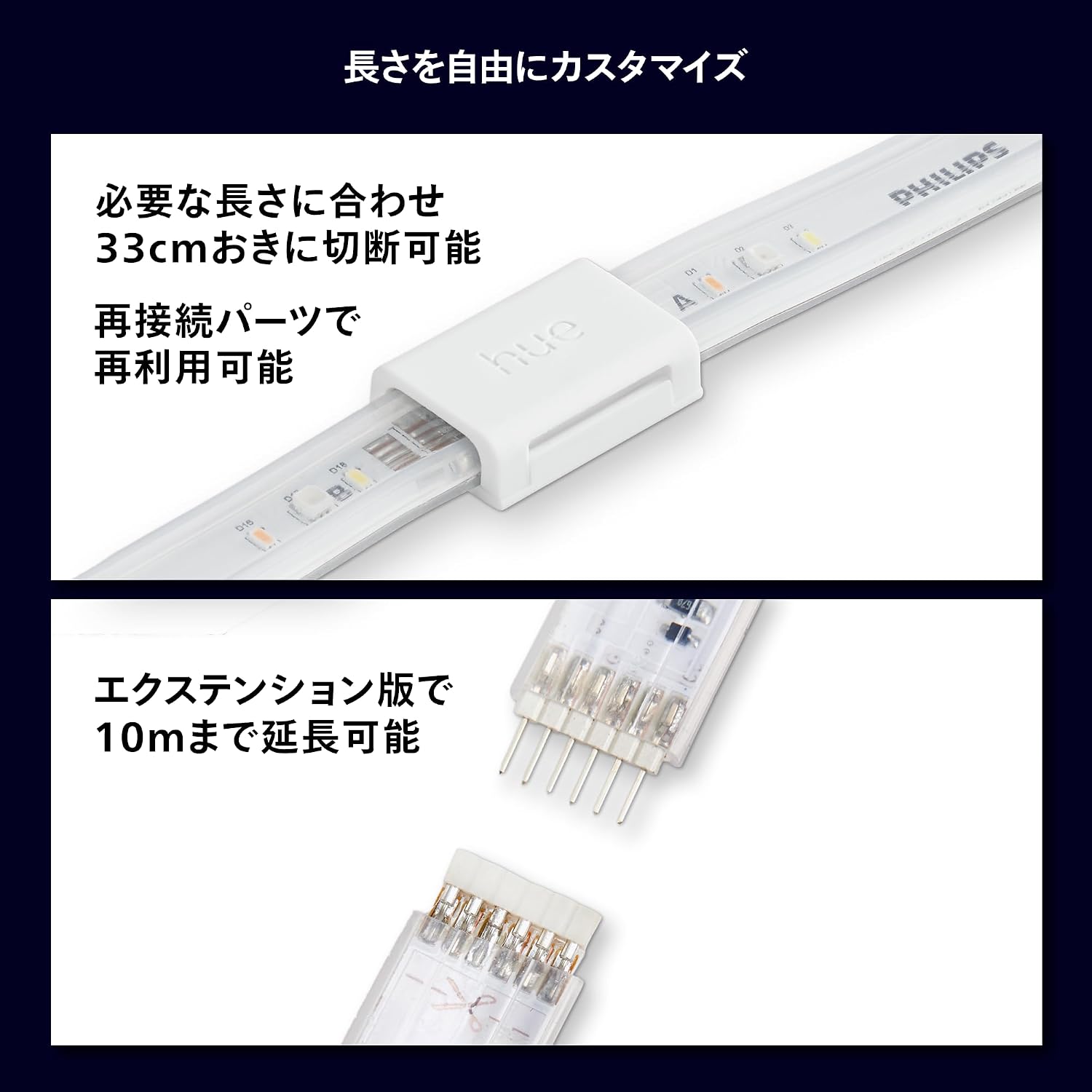 Thumbnail 6 de フィリップスヒュー ライトリボンプラス 929002269103 LEDテープライト 2m・1600万色・調光調色