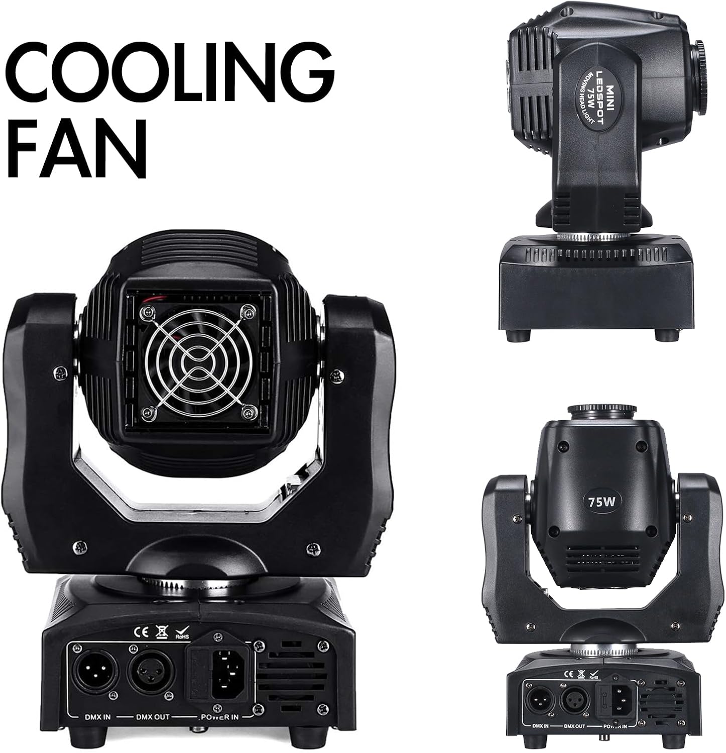Thumbnail 5 de HYUDJ 75W LED Moving Head Stage Light (Model HYUDJ) with DMX512
