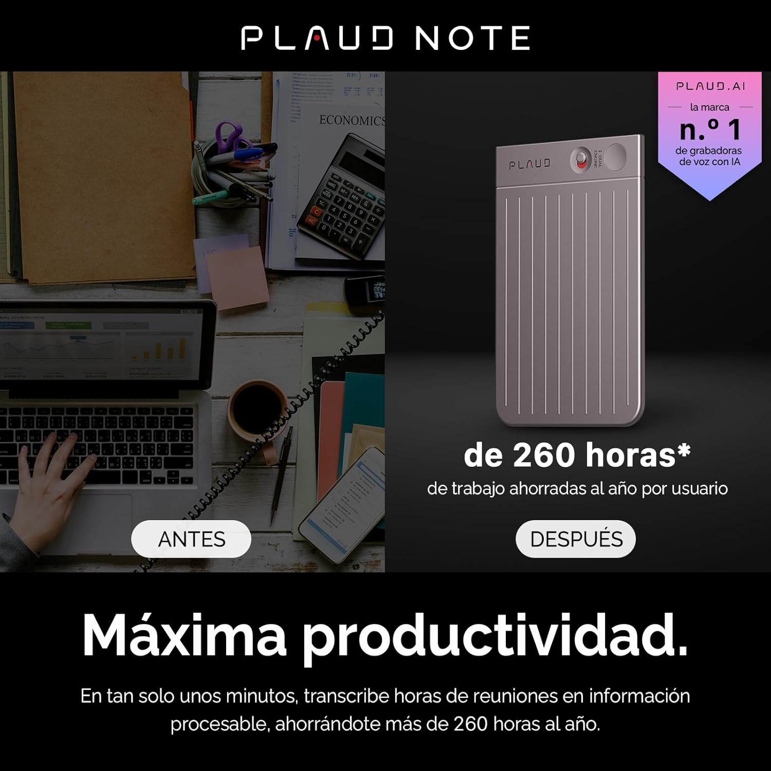 Thumbnail 1 de PLAUD Note IA Grabadora de Voz 🎙️ con Transcripción Multilenguaje