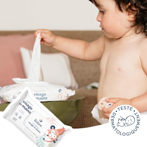 Thumbnail 5 de BIOLANE Lingettes Visage et Mains – Lot 192 lingettes (3 x 64) pour bébé