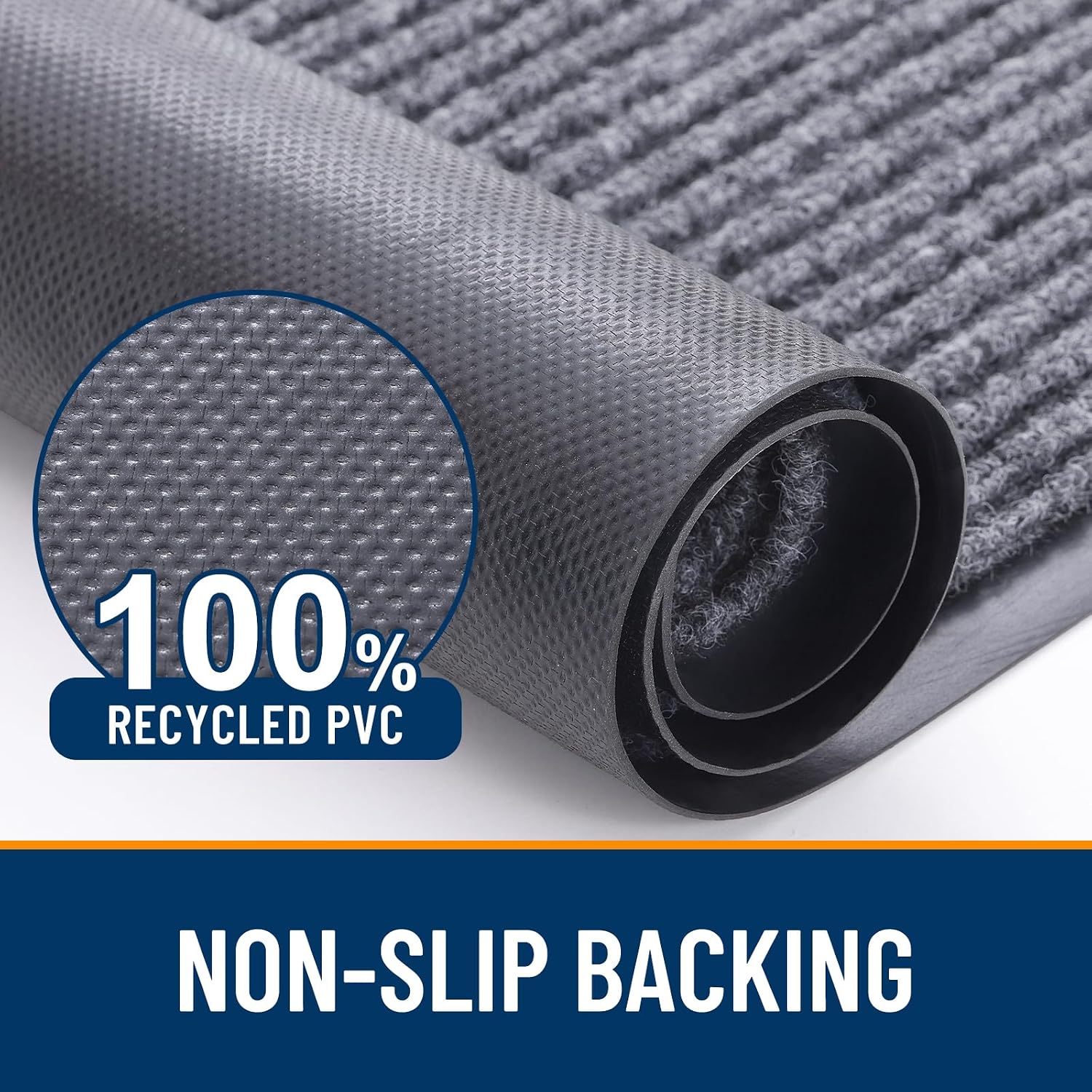 Thumbnail 2 de OLANLY Front Door Mat 71x23 Grey