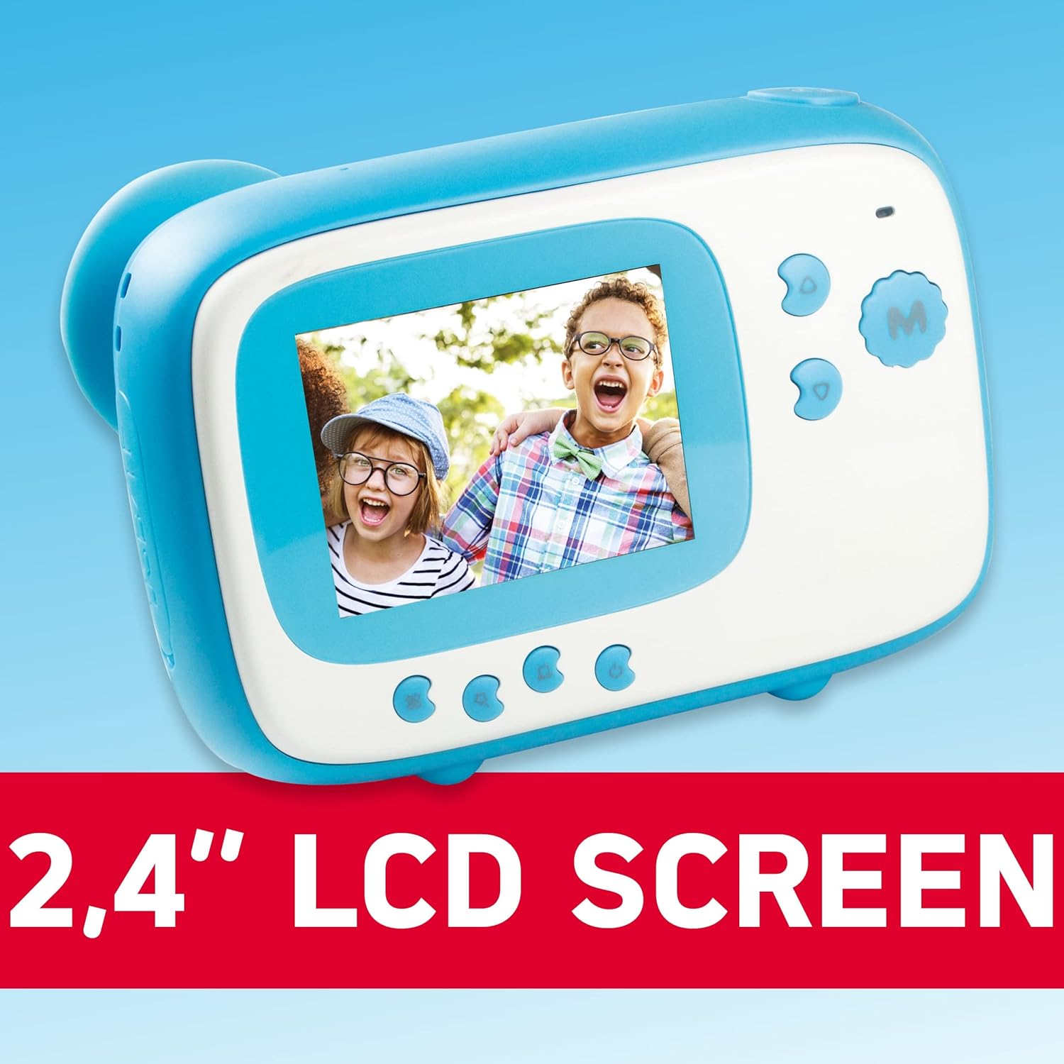 Thumbnail 2 de AGFA Photo Realikids Instant Cam – Kinder-Sofortbildkamera mit 2,4-Zoll-LCD, Foto/Video & Micro-SD-Port (Blau)