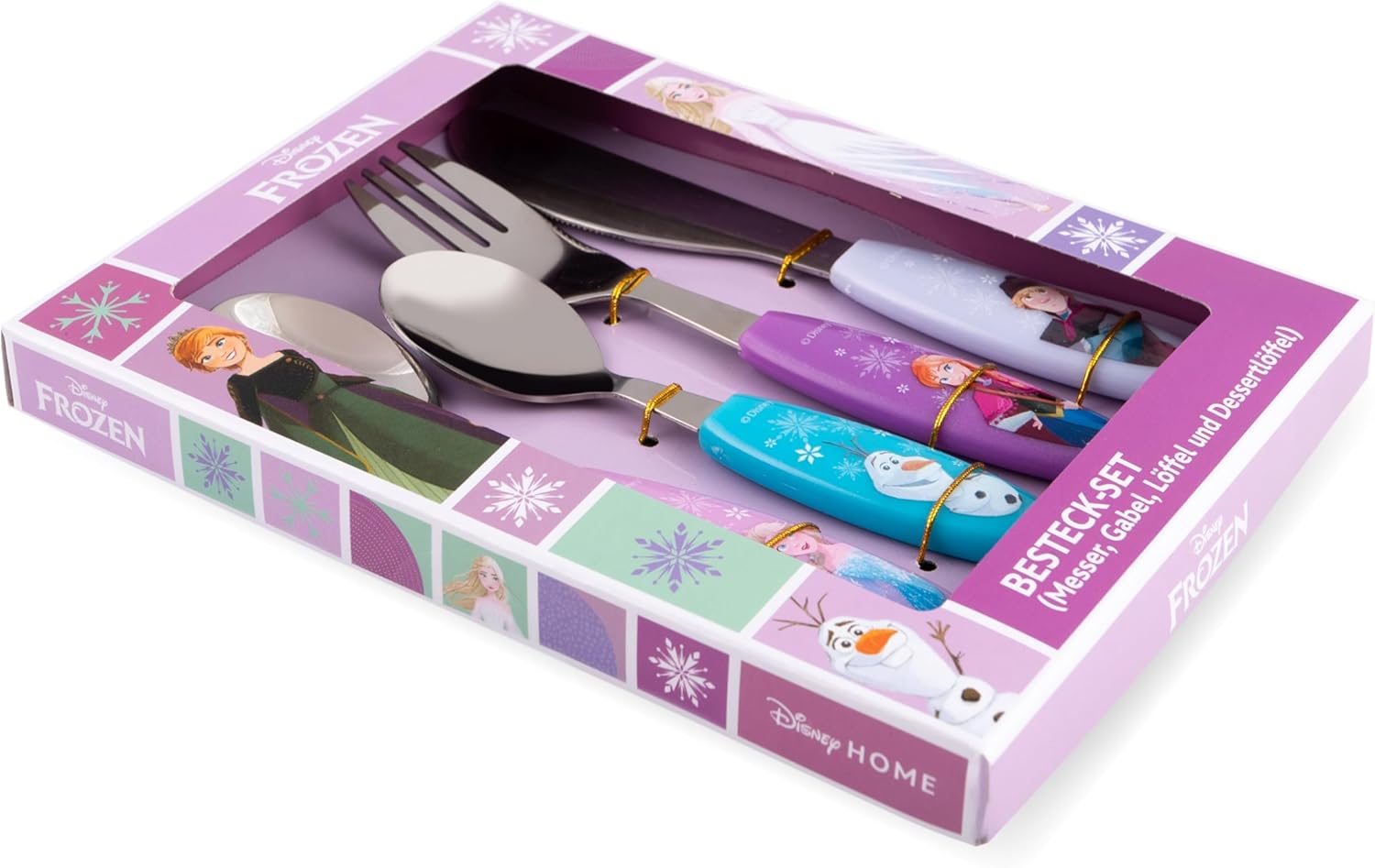 Thumbnail 6 de Frozen Cubertería infantil 4 piezas rosa