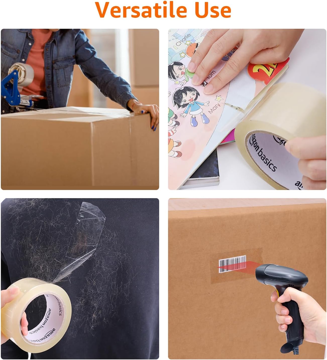 Thumbnail 3 de Amazon Basics Cinta de embalaje 50 mm x 55 m, juego 12 rollos 📦