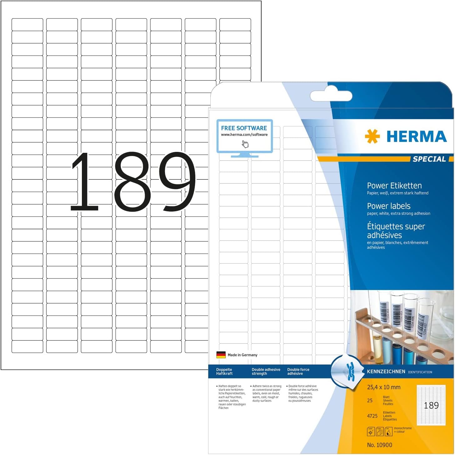 Thumbnail 6 de HERMA 10906 Etichette Bianco per Stampante autoadesive 70 x 42,3 mm – 525 pezzi
