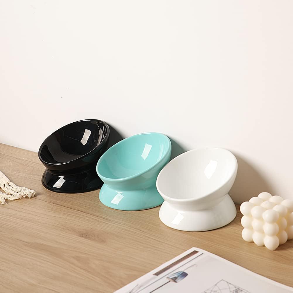 Detalle de Sweejar Home slanted cat bowls 140ml