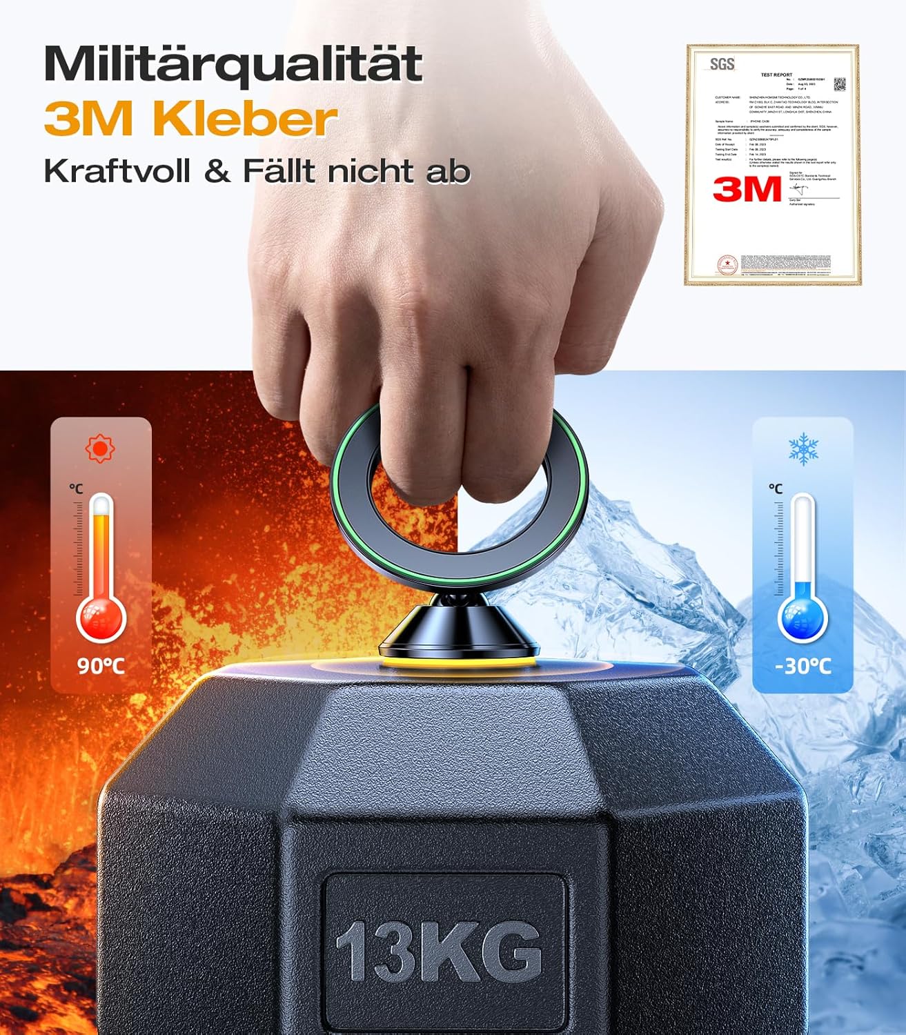 Thumbnail 1 de VICSEED MagSafe Autohalterung 20 Magnete