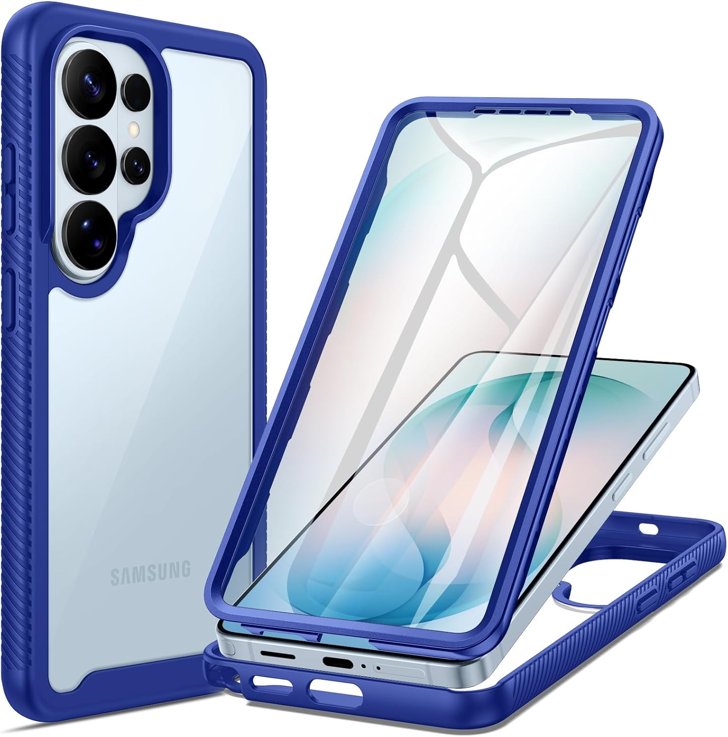 Detalle de Coque 360° Séacosmo pour Samsung Galaxy S26 Ultra – Protection intégrale avec écran intégré, bleu