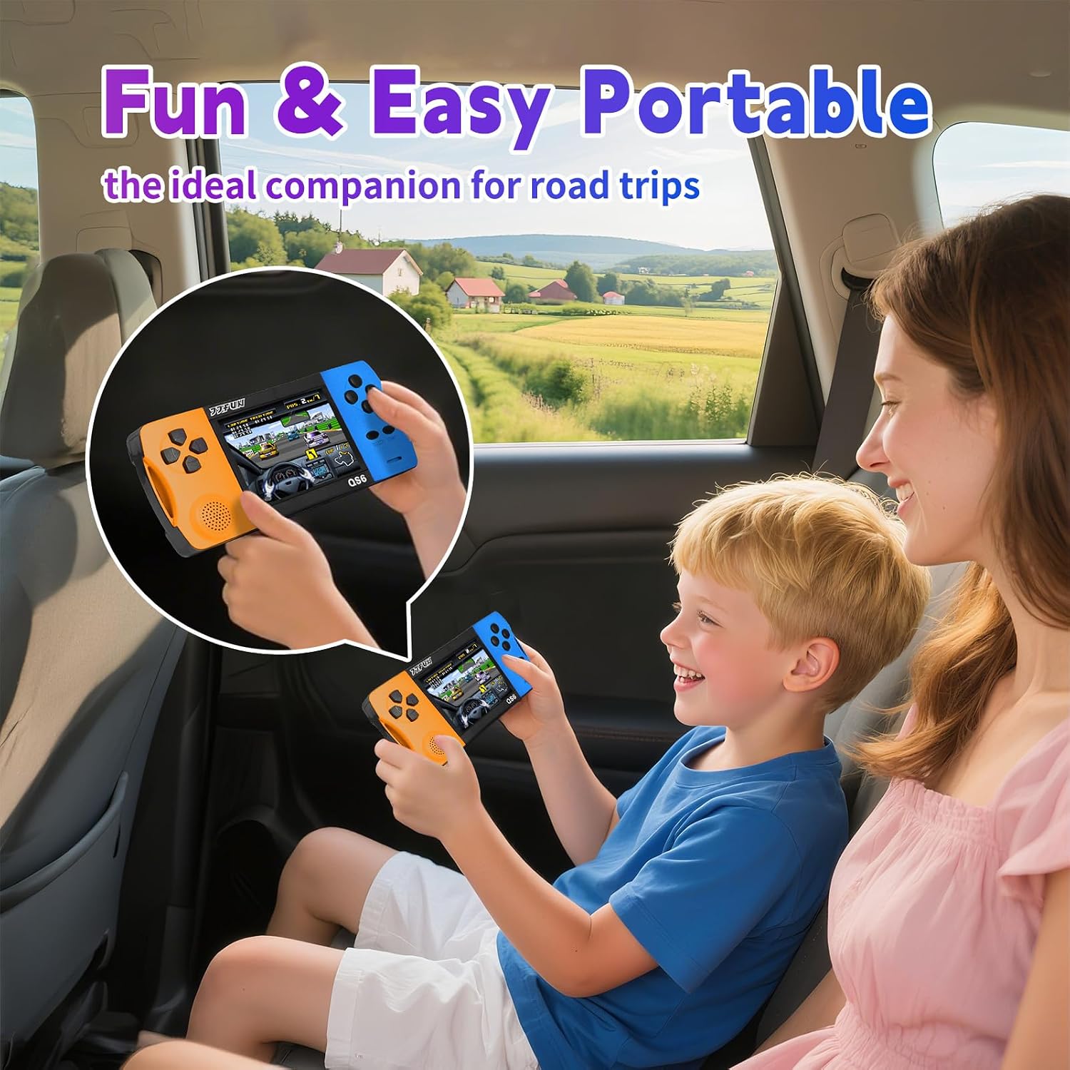 Detalle 1 de SNONBROS Kids Handheld Game Console (216 Classic Games) with 3.2" Screen