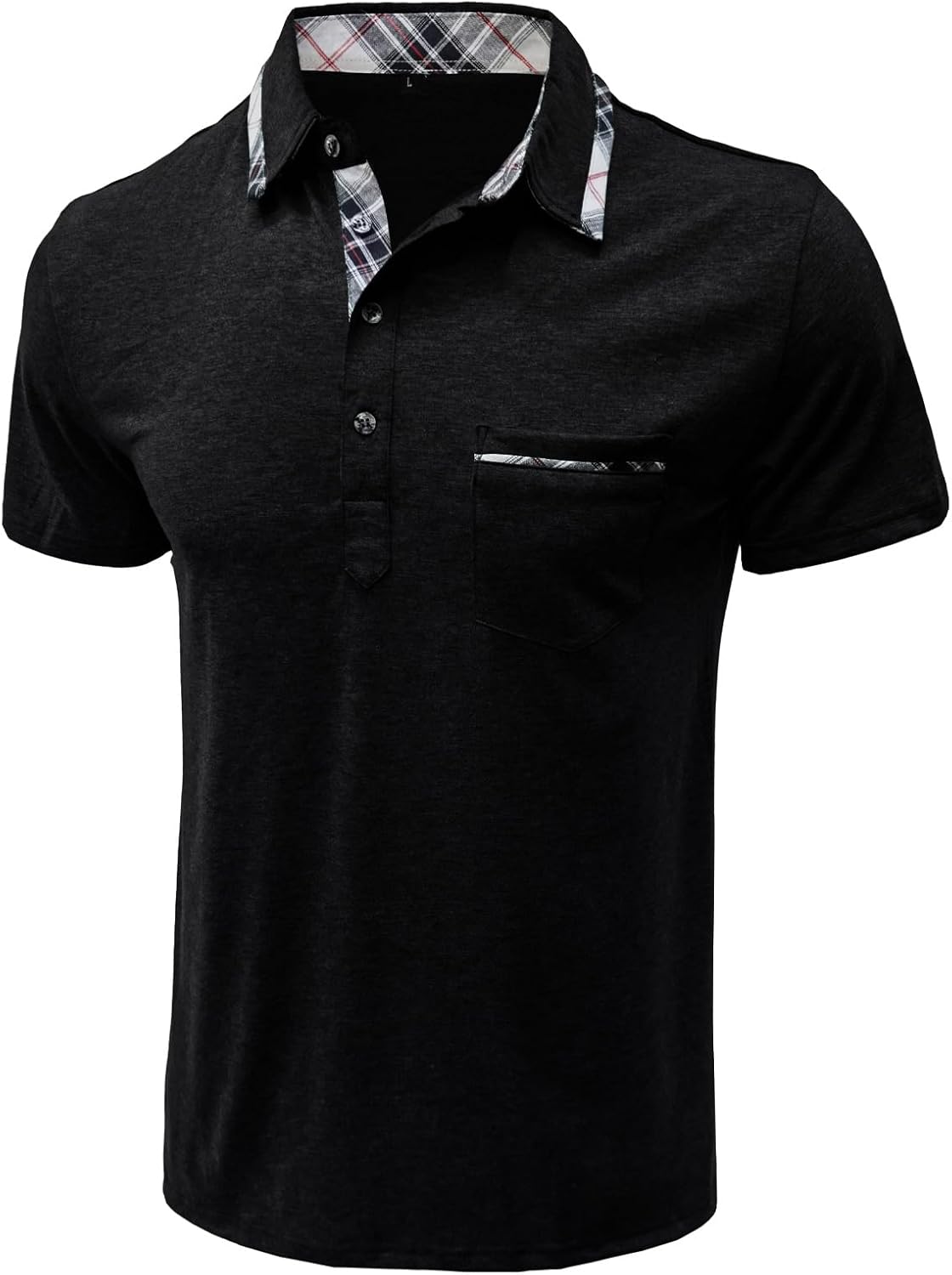 Thumbnail 2 de Comilaka Poloshirt Herren Kurzarm Getäfelt Klarer Stil mit Fronttasche – Feines Polo-Klassik-Design