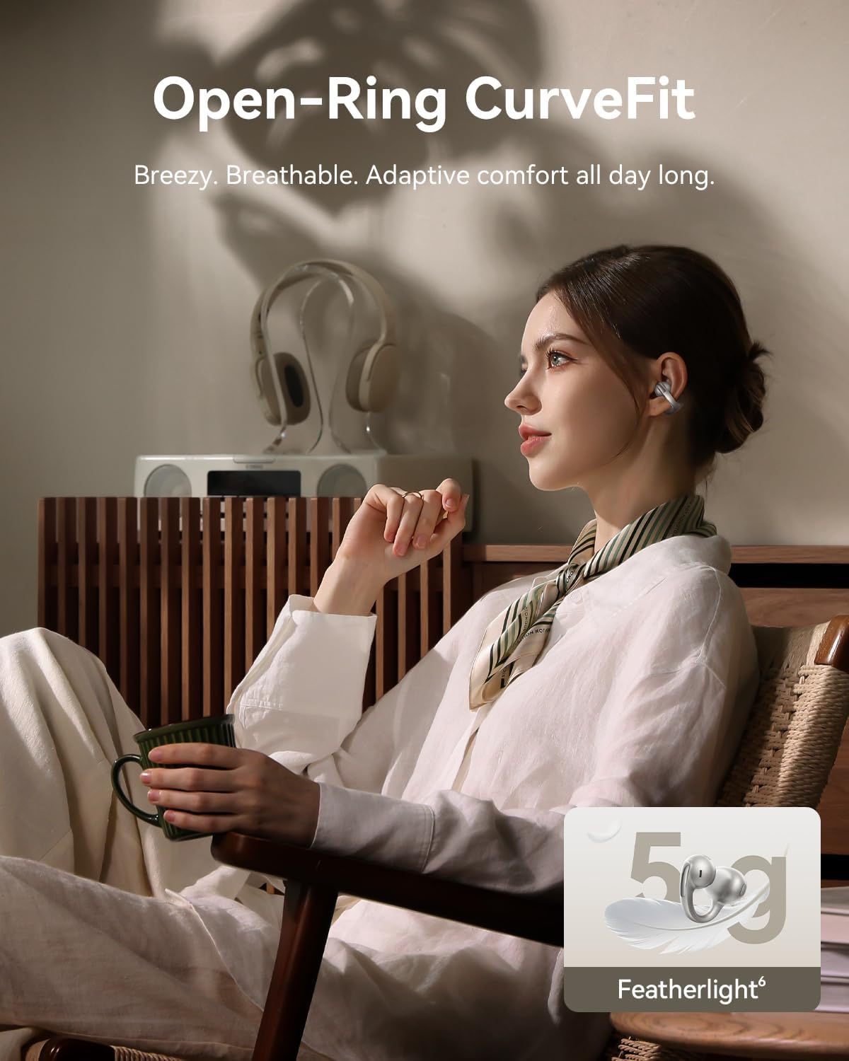 Thumbnail 1 de Baseus Bowie MC1 Pro Open-Ear Clip-On Headphones (MC1 Pro) with LDAC, IP67, 5g comfort