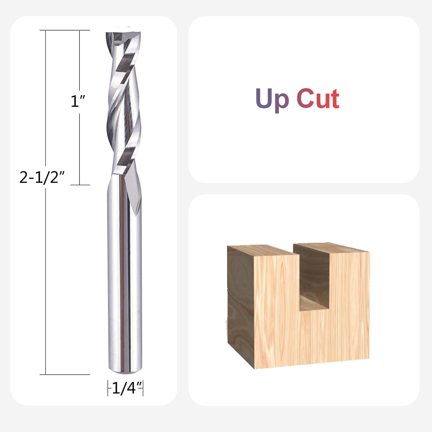 Detalle 2 de SpeTool Spiral Router Bit Set, 1/4-Inch Shank