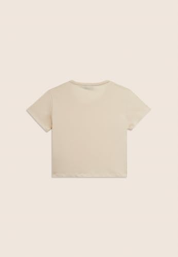 Detalle de FREDDY T-Shirt Cropped Manica Corta con Logo Piccolo – Donna, Bianco, Small