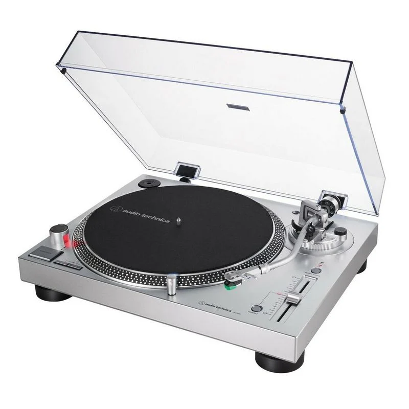 Detalle de Audio-Technica LP120X USB Plata: tocadiscos USB de tracción directa para vinilo y digitalización