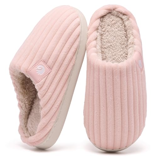 Detalle de Guyarns Slippers Women Men: Cozy Memory Foam Slippers with Non-Slip Sole (Pink, UK 6/7)