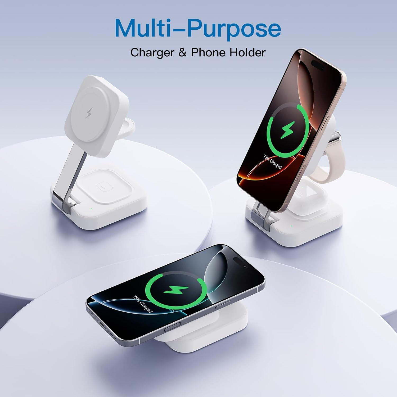 Thumbnail 1 de 2026 Traveling Mag‑Safe 3‑in‑1 Charger 18W