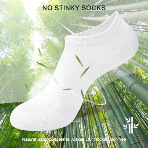 Thumbnail 2 de Niofind Bamboo Trainer Socks for Women and Men: No Show, No Slip, All-Day Comfort