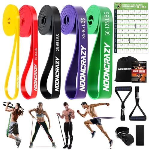 Imagen de Resistance Bands Set by nooncrazy: 5-Level Pull Up Assistance Bands (8-125LB) en OfertitasTOP