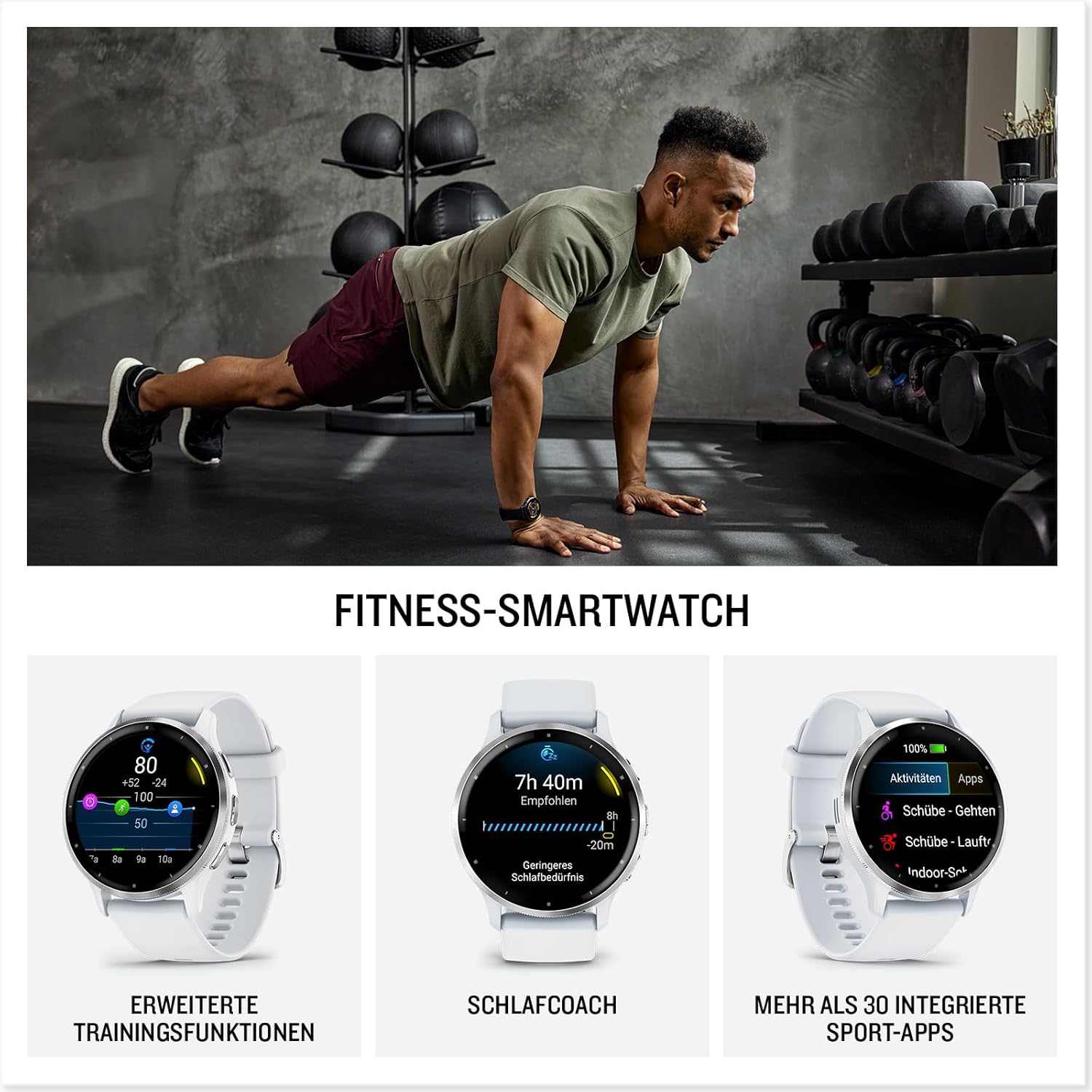 Thumbnail 1 de Garmin renewed Venu 3S GPS smartwatch (41mm) – AMOLED touchscreen, health & fitness features
