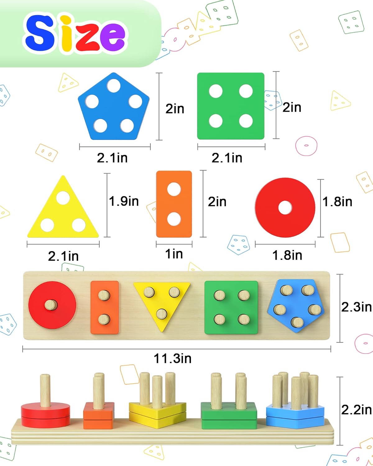 Thumbnail 5 de Yetonamr Montessori Wooden Sensory Toy for Ages 2 🎲