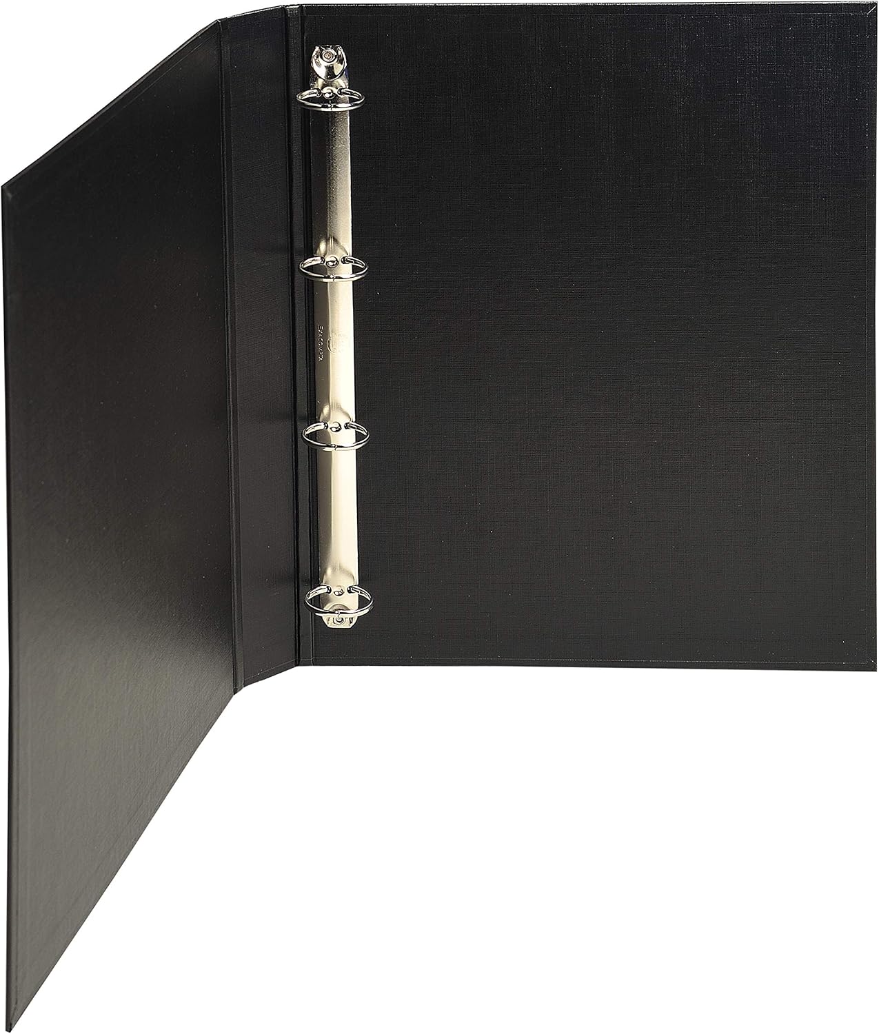 Detalle de Exacompta réf. 51381E – Carton de 10 classeurs rembordés PP, 4 anneaux ronds 25 mm, dos 40 mm, format A4, noir