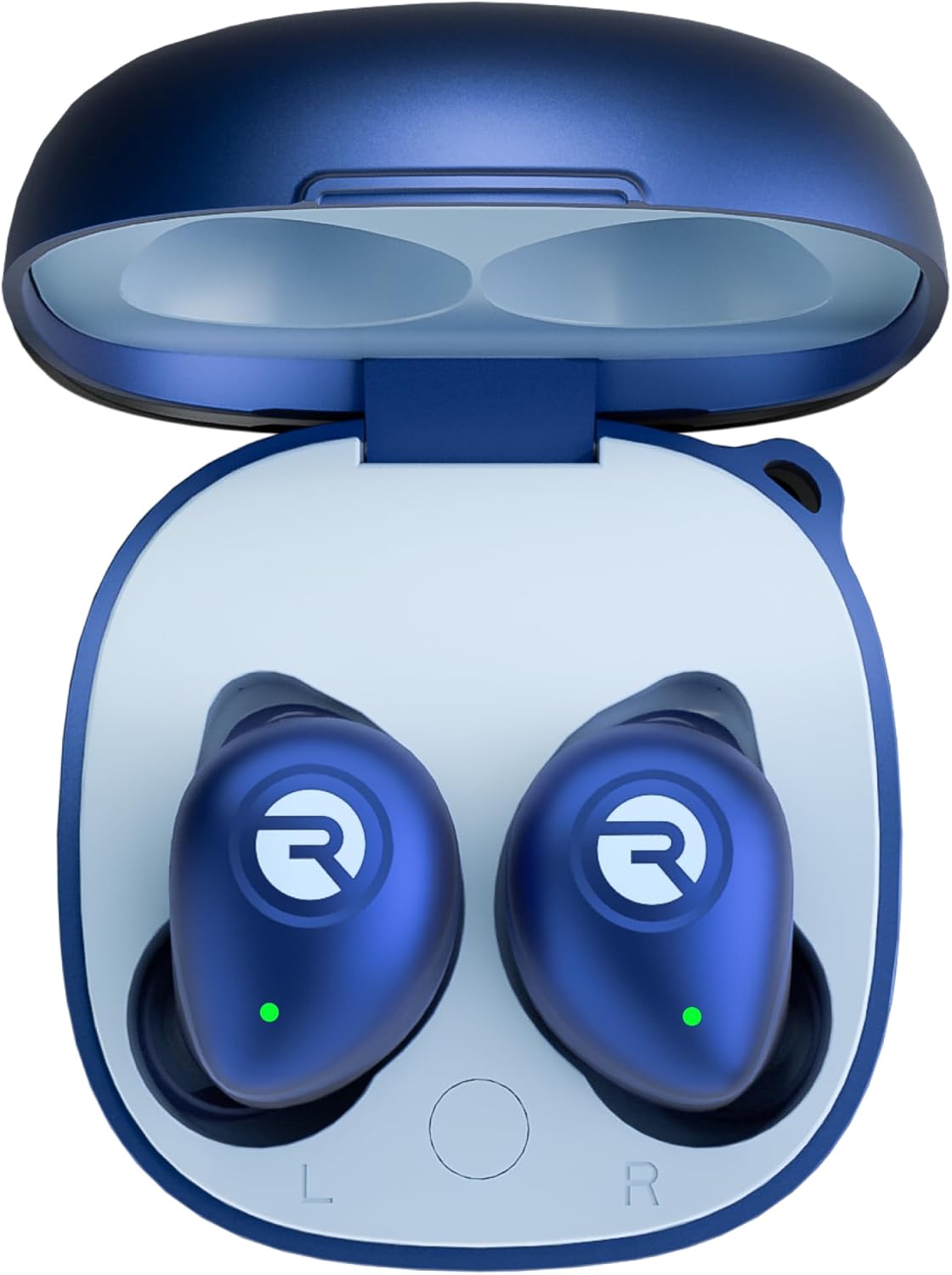 Detalle de Raycon Fitness Bluetooth True Wireless Earbuds (Blue) with Built-in Mic, IPX 7 and up to 54 hours