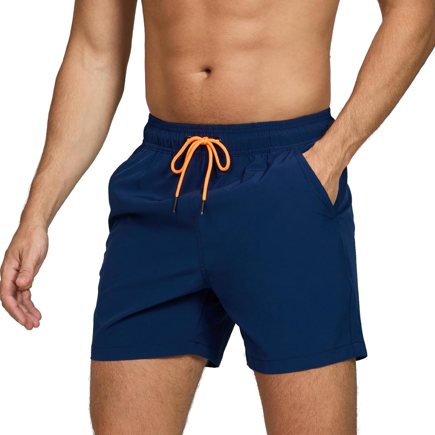 Detalle 2 de Vorvowry Costume Uomo Mare: pantaloncini da bagno con asciugatura rapida e tasca con zip