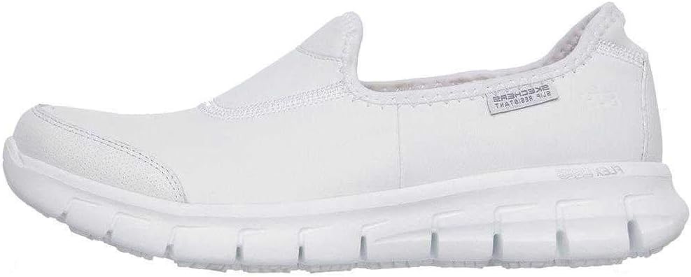 Detalle de Skechers Women’s Sure Track Health Care Professional Shoe in White (UK 5, medium)