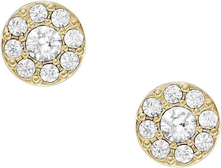 Thumbnail 3 de Boucles d’oreilles Fossil en acier inoxydable doré à fermoir poussette