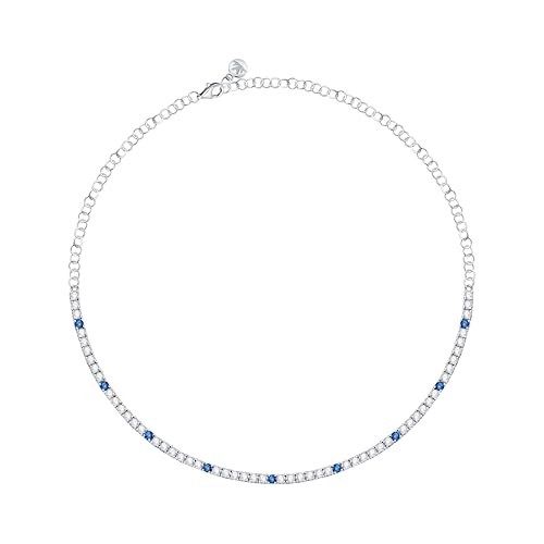 Detalle de Morellato SAIW136, collana in argento 925‰ con zirconi bianchi e blu
