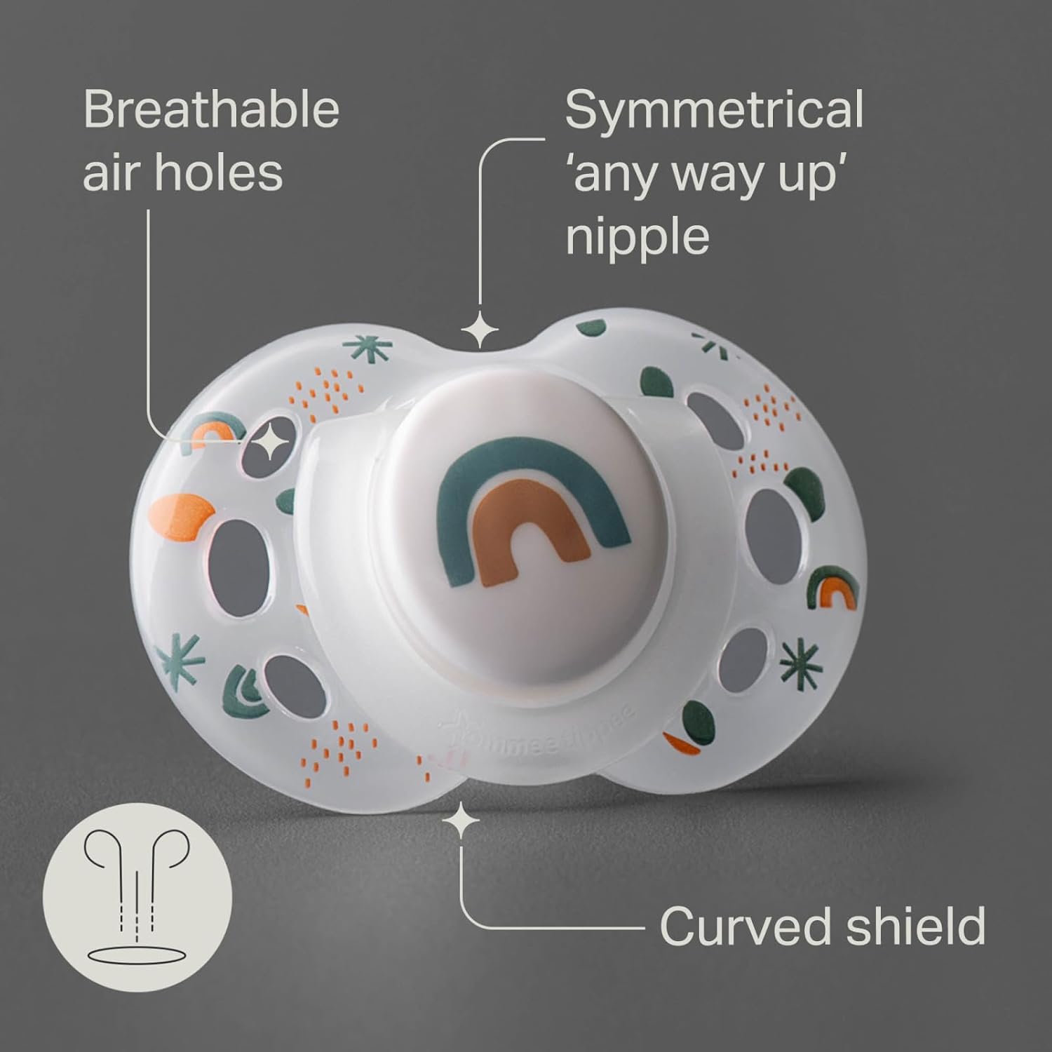 Thumbnail 2 de Tommee Tippee Nighttime Soothers (18–36m) – 6 Pack Glow in the Dark BPA-Free Orthodontic Dummies