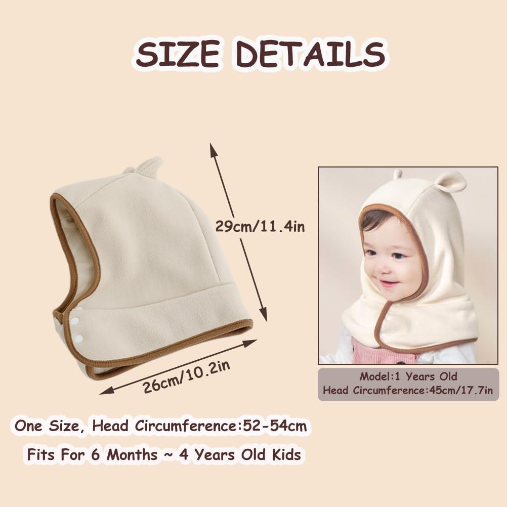 Thumbnail 5 de FUYAO Toddler Winter Warm Beanie with Earflaps