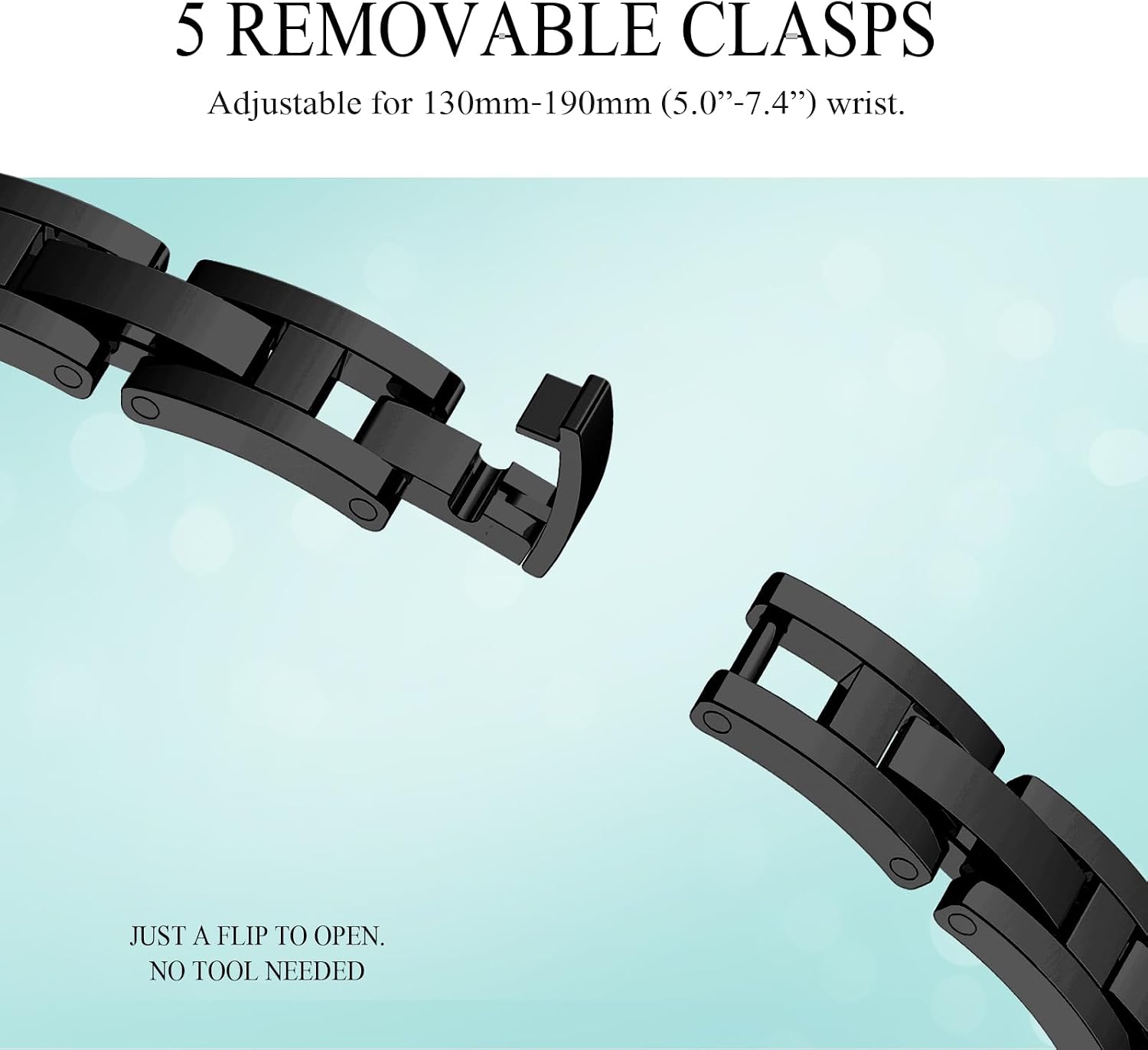 Thumbnail 1 de Missair Thin Band Apple Watch strap 130-190mm