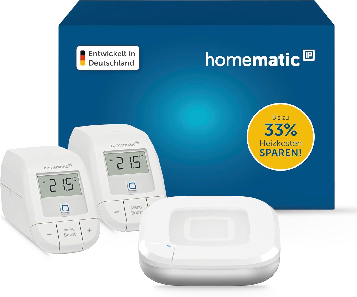 Homematic IP Access Point 2 + 2 Heizkörperthermostat Basic
