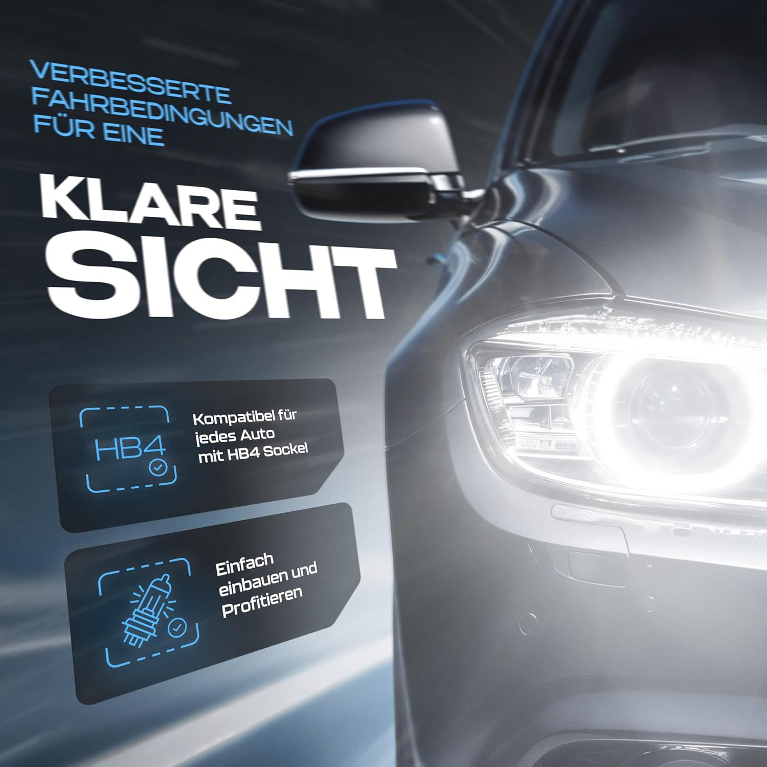 Thumbnail 4 de Gread 2x HB4 Halogen-Leuchten in Xenonoptik (white, 8500K, 55W) – eintragungsfrei