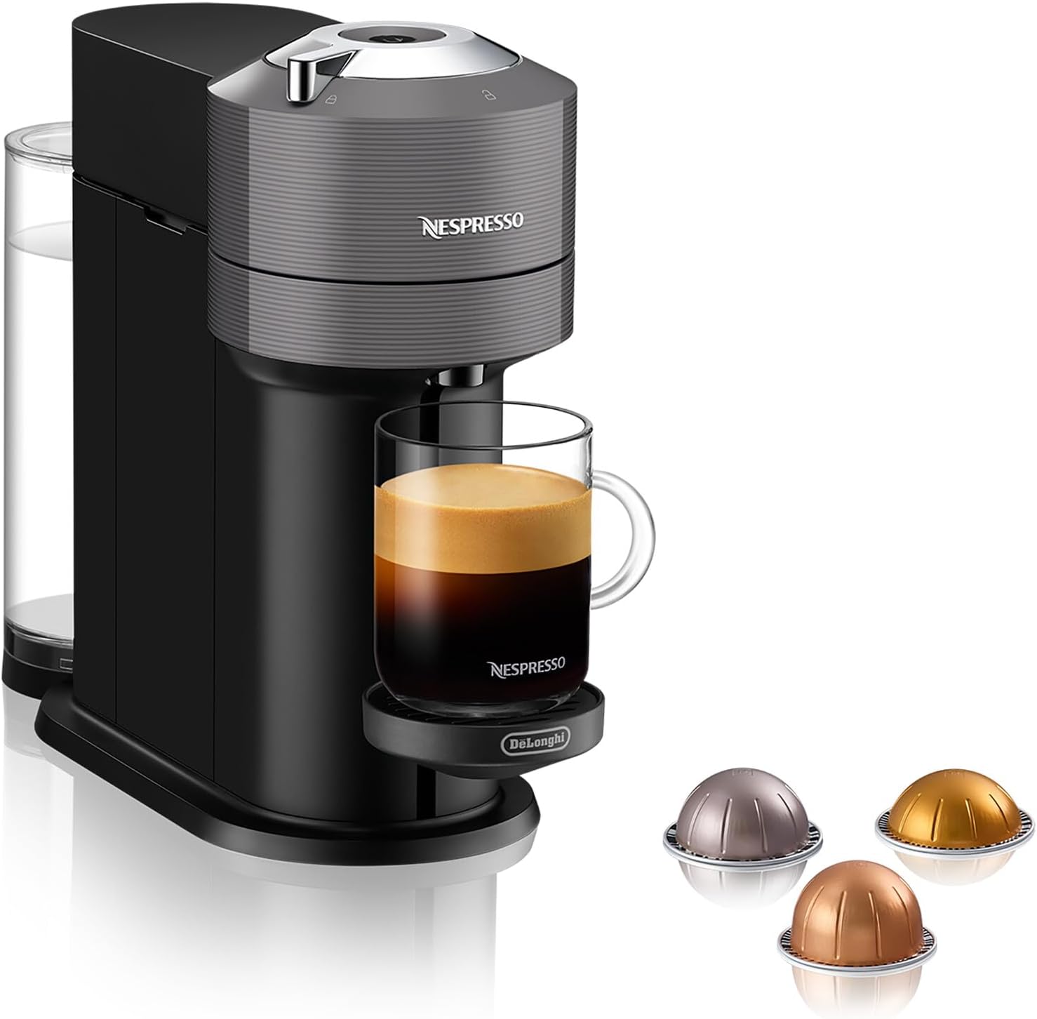 Detalle de De'Longhi Nespresso Vertuo Next EN120.GY 6 sizes