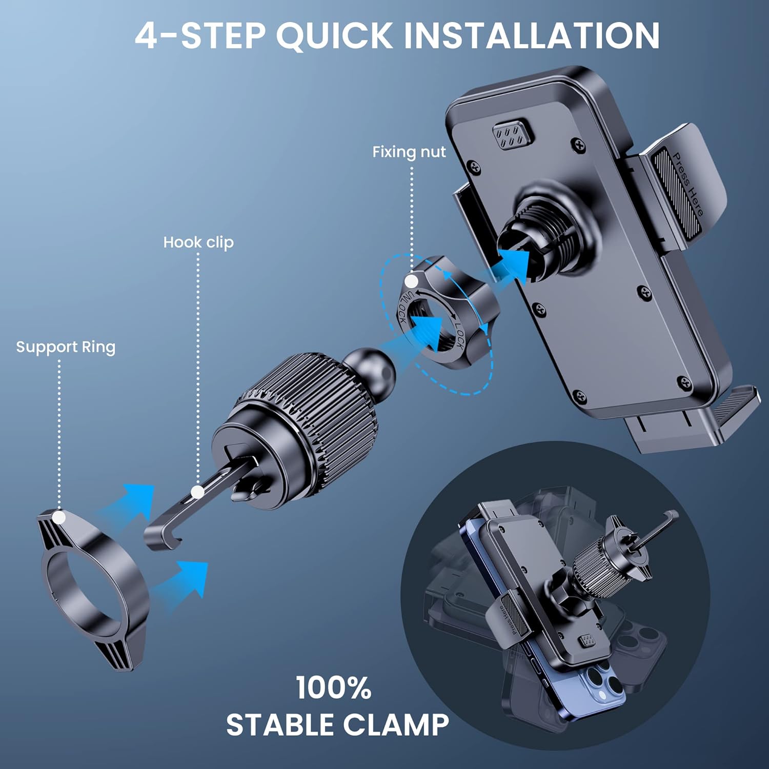 Thumbnail 2 de BIPOPIBO Phone Mount Car Vent Holder