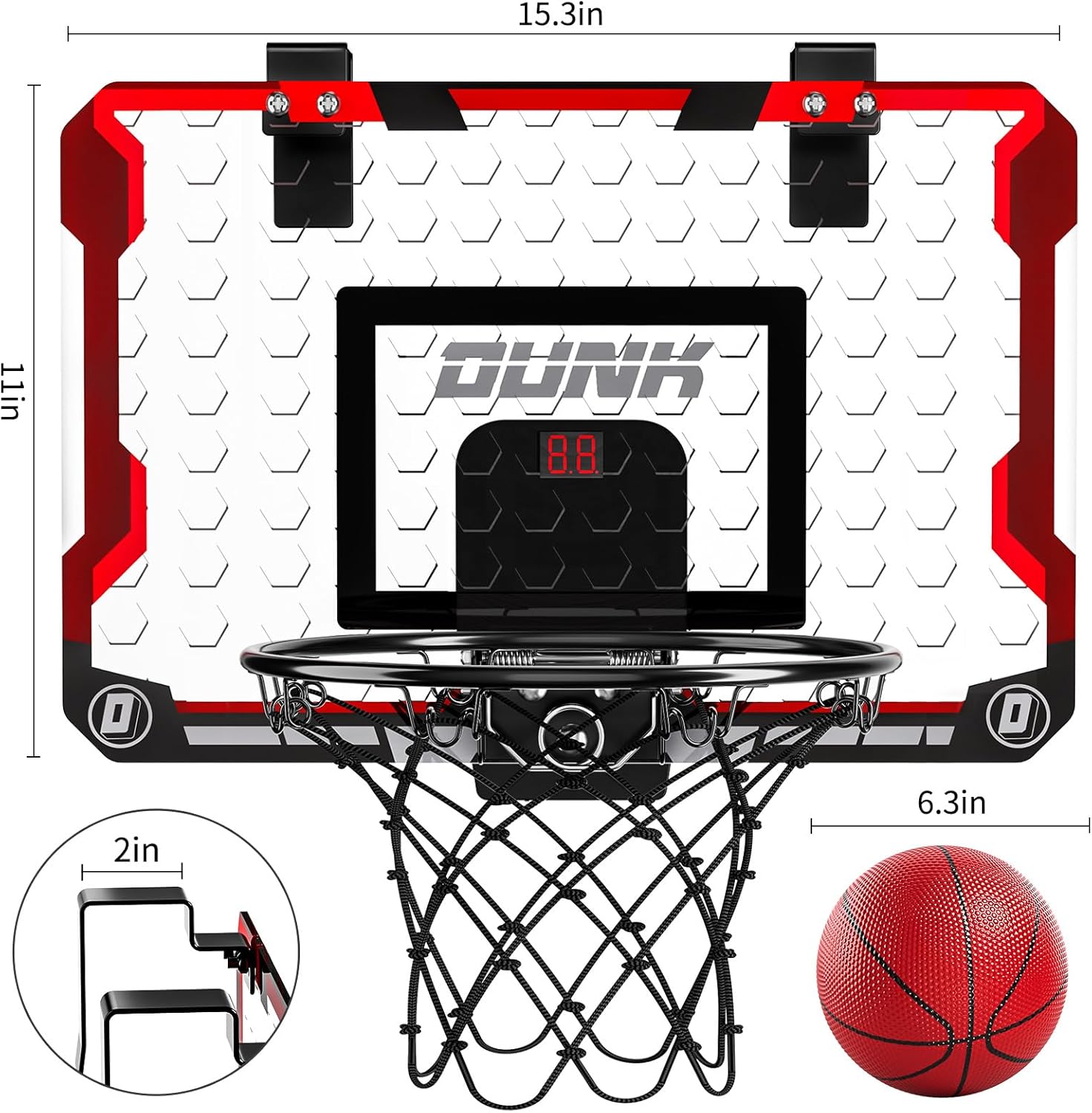 Thumbnail 1 de TEMI indoor basketball hoop with 4 balls