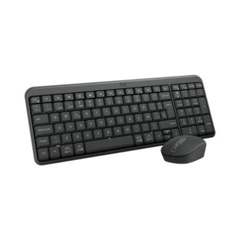 Detalle de Logitech MK250: combo inalámbrico compacto con teclado ES Bluetooth y ratón óptico ambidiestro
