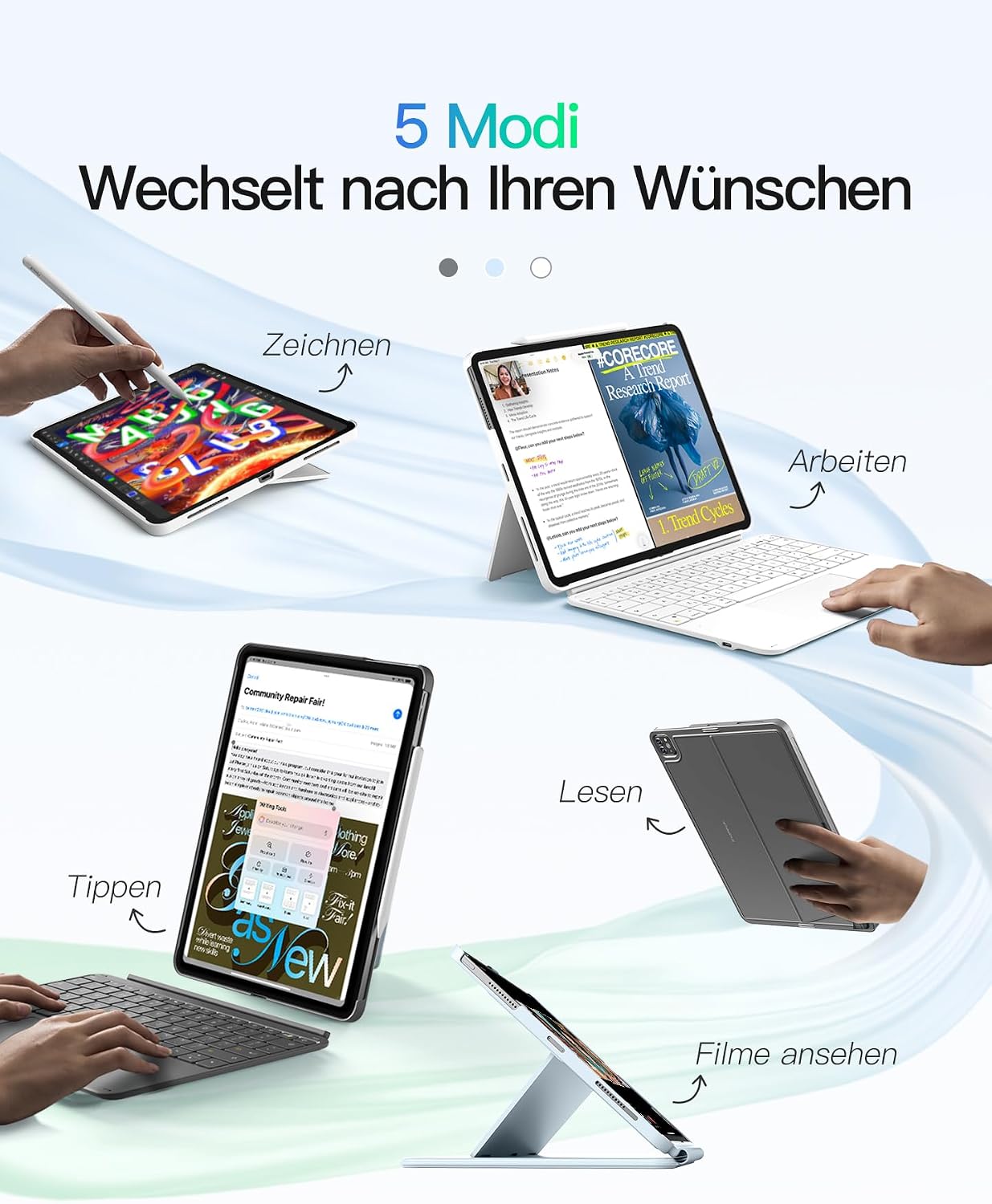 Thumbnail 2 de Inateck AceTouch Tastaturhülle 13 Zoll