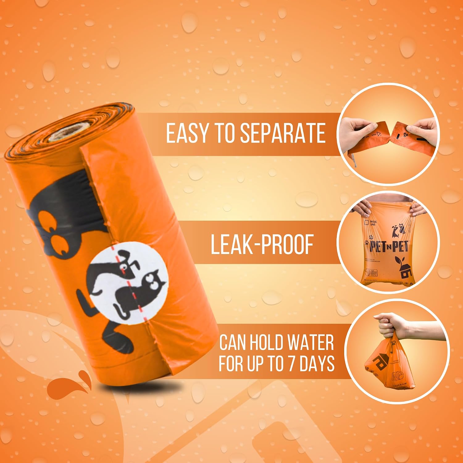 Detalle de PET N PET 1080 Count 9x13 Dog Poop Bags
