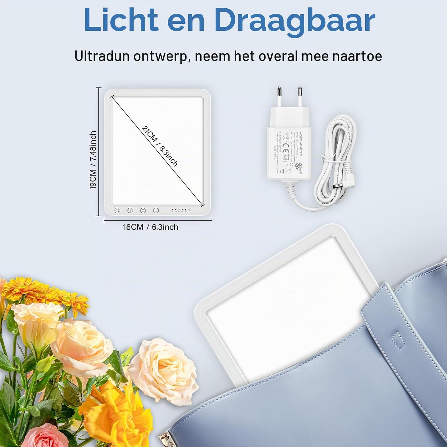 Thumbnail 5 de OHFAMO daglichtlamp 10.000 lux met 3 kleurtemperaturen en dimfunctie