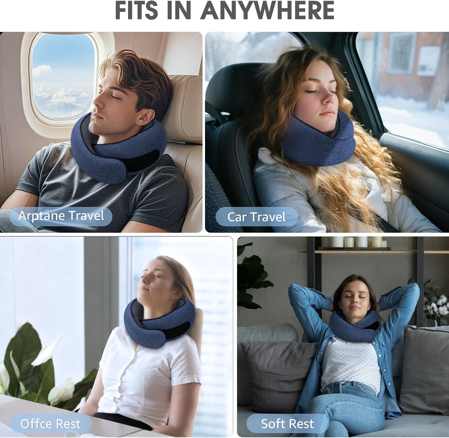 Thumbnail 5 de Dujuanus Memory Foam Travel Neck Pillow