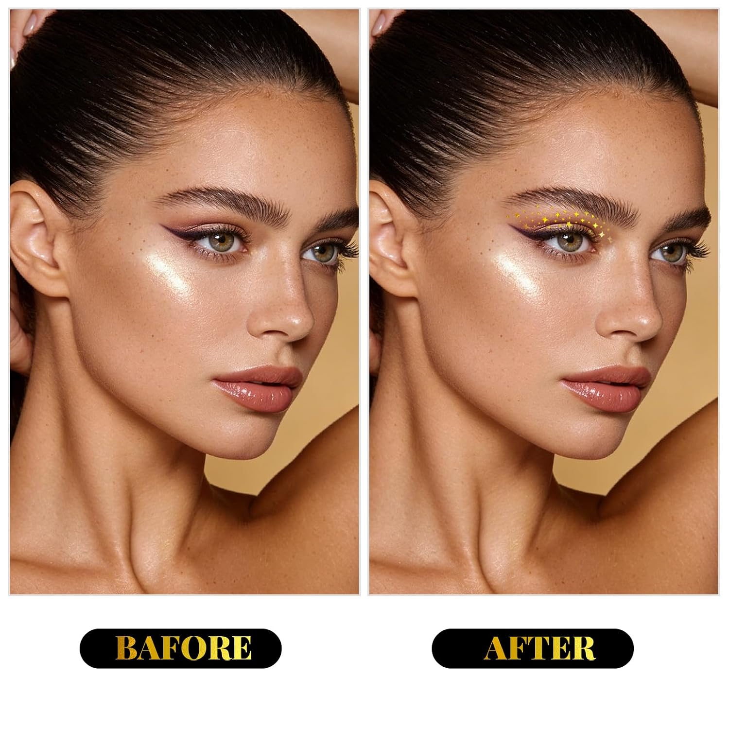 Thumbnail 1 de MWOOT Lidschatten Tattoos – 12 Stück Gold Eye Shadow Sticker für Damen