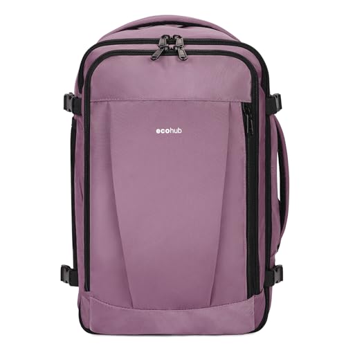 Detalle de ECOHUB 30L Mochila Rosa para Cabina Easyjet: organización, comodidad y sostenibilidad