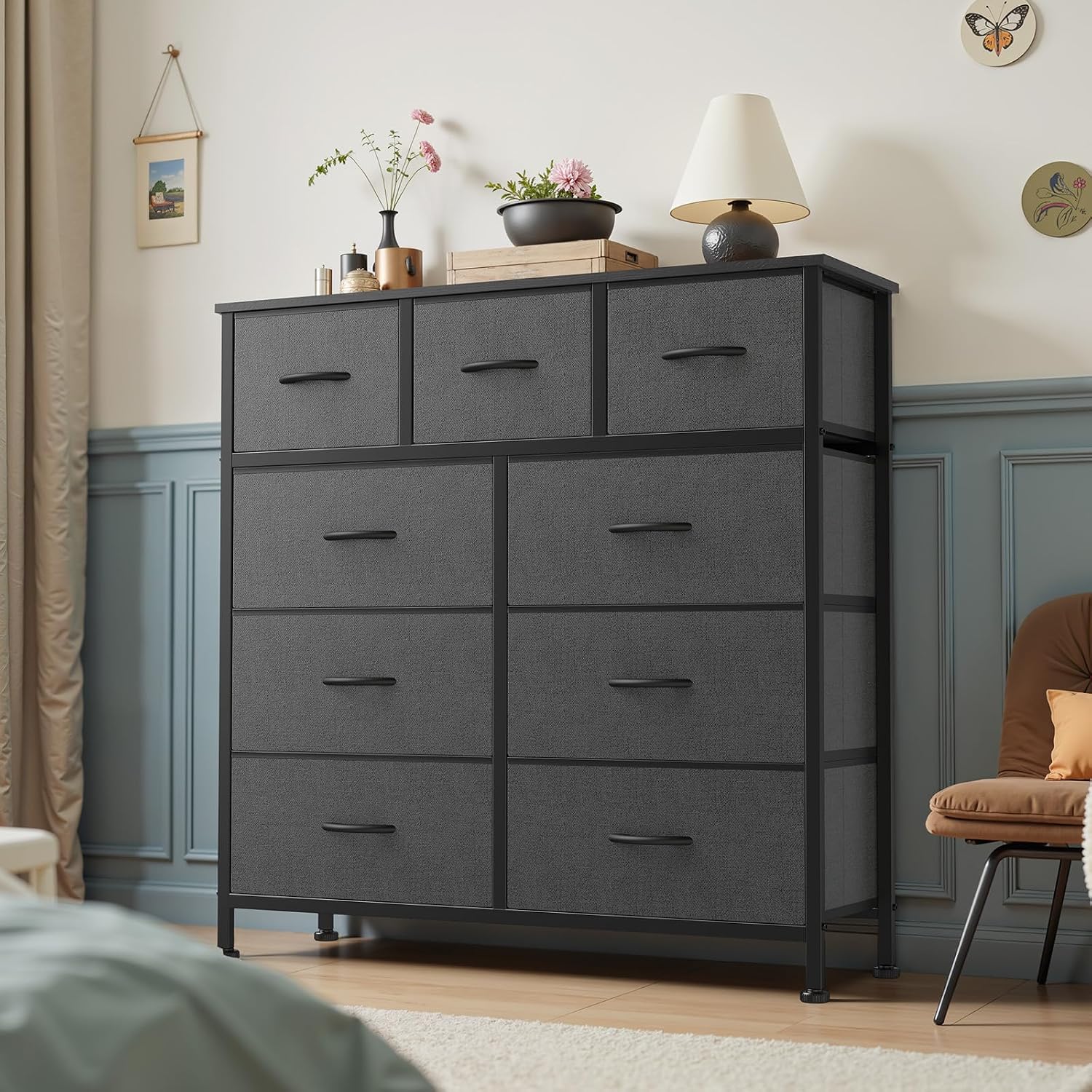 Detalle de OLIXIS Fabric Dresser with 9 Drawers