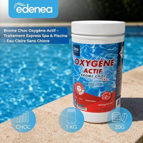 Thumbnail 12 de EDG by AQUALUX International – Oxygène Actif sans Chlore & Brome Choc Spa/Piscine, Pastilles 20g (1kg) – Activateur de Brome