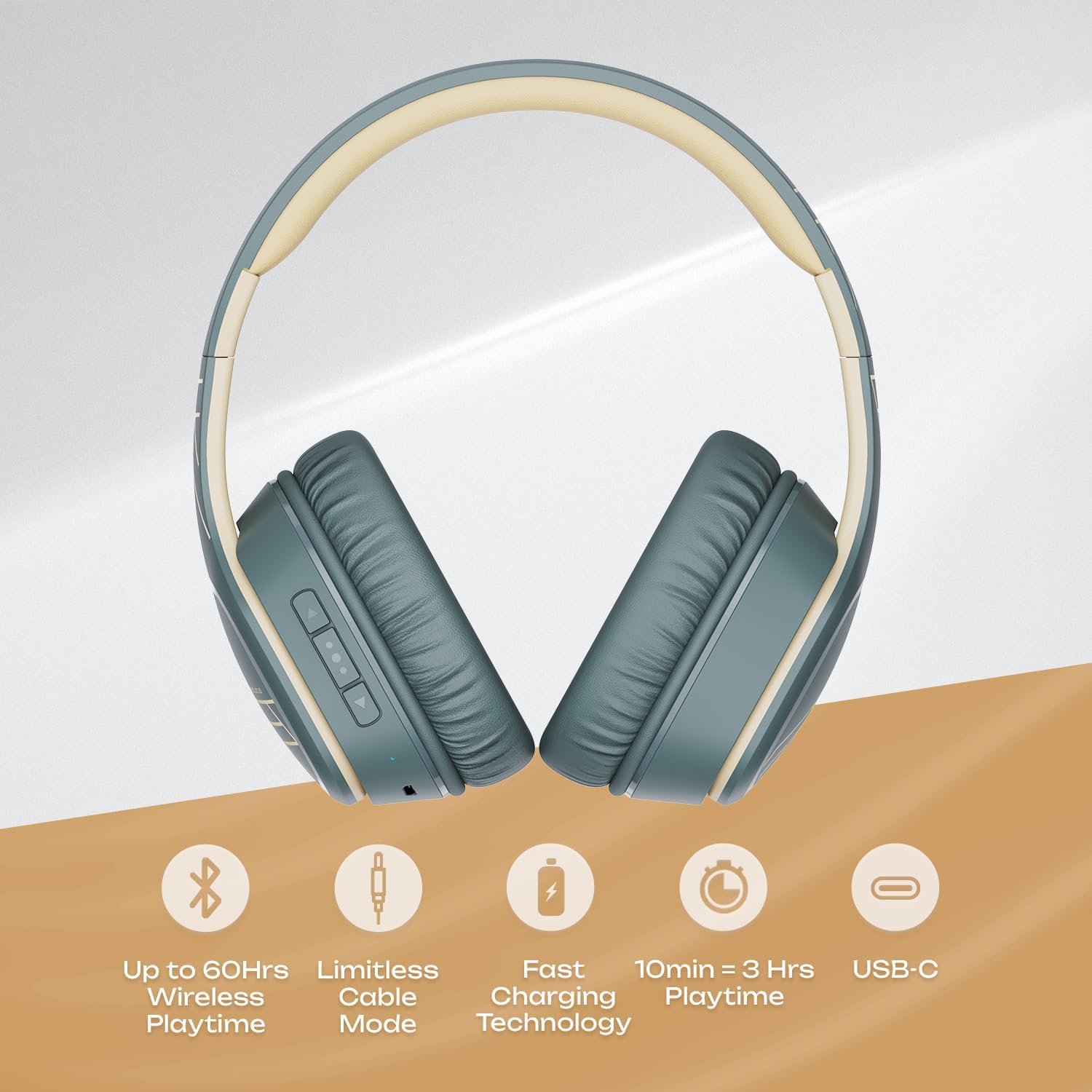 Thumbnail 2 de PowerLocus Wireless Headphones 50‑hour battery